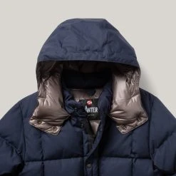 ZANTER VINTAGE DOWN JACKET - NAVY -BARBOUR shop 003 1024x1024@2x