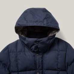 ZANTER VINTAGE DOWN JACKET - NAVY -BARBOUR shop 004 1024x1024@2x
