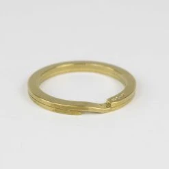 KOBASHI STUDIO BRASS FLAT KEY RING