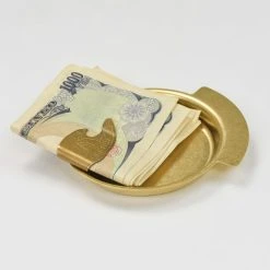 KOBASHI STUDIO BRASS POCKET CHANGE DISH