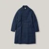 SNOW PEAK PATCHWORK QUILTED NORAGI COAT - NAVY