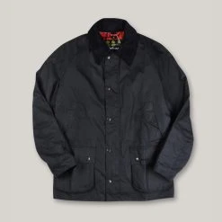 BARBOUR ASHBY WAXED JACKET - BLACK