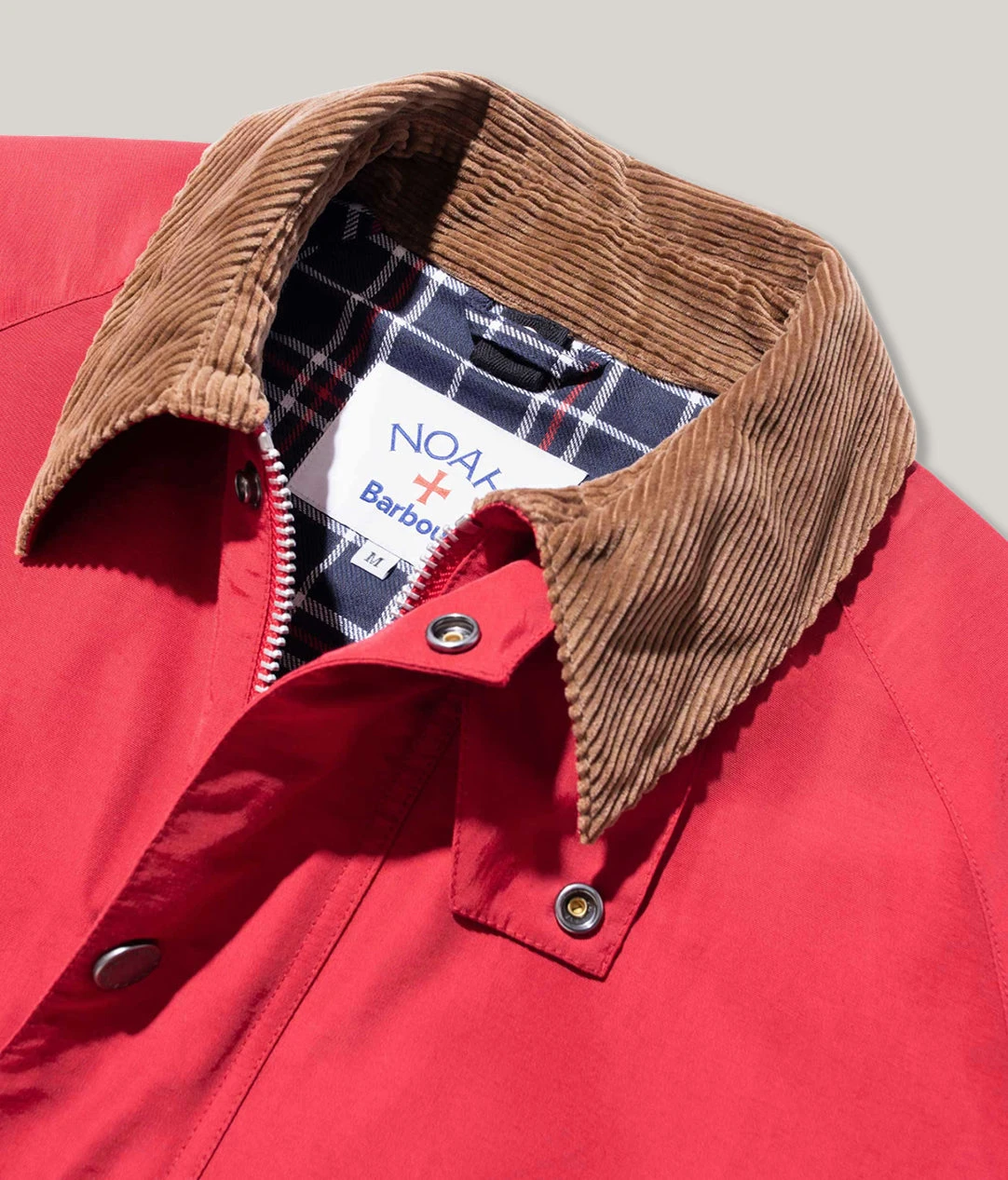 BARBOUR X NOAH 60/40 BEDALE CASUAL - RED 6 BARBOUR X NOAH 60/40 BEDALE CASUAL - RED - Image 4