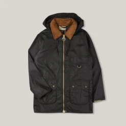 BARBOUR HIGHCLERE WAX JACKET - OLIVE