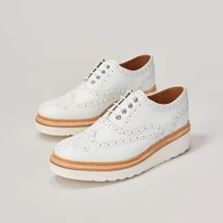 GRENSON EMILY WHITE CALF BROGUE