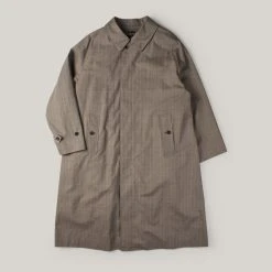 LENO BAL COLLAR COAT - GLEN CHECK