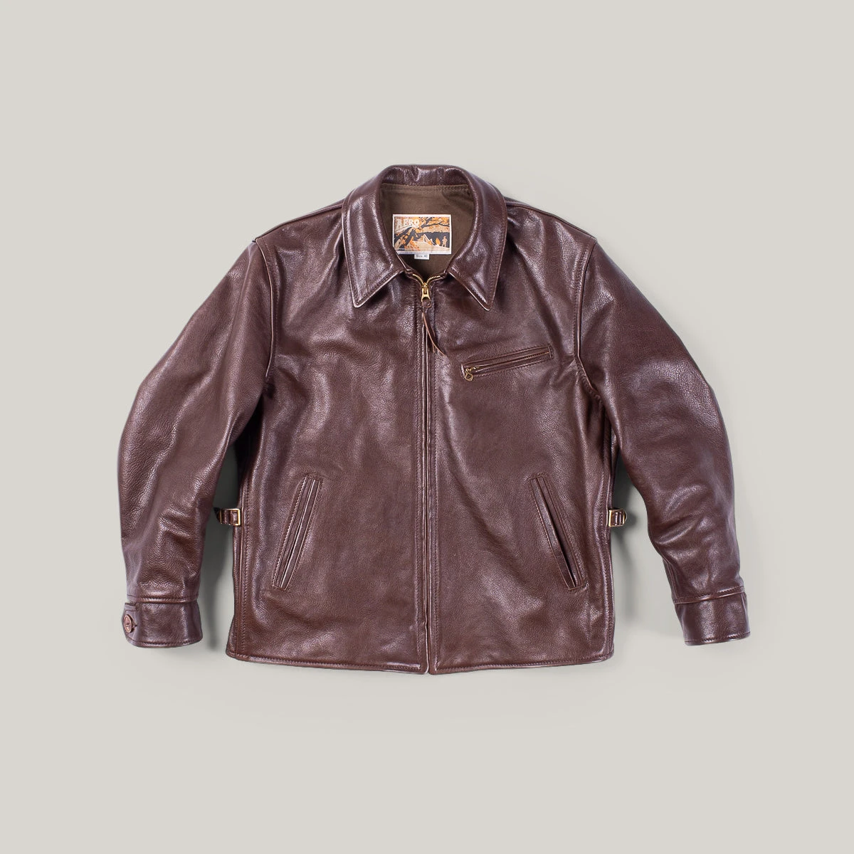 AERO LEATHER CUSTOM PLAINSMAN JACKET - SEAL VICENZA 3 AERO LEATHER CUSTOM PLAINSMAN JACKET - SEAL VICENZA