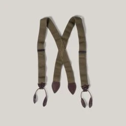 Alternative view of NIGEL CABOURN US ARMY SUSPENDER - DARK GREEN