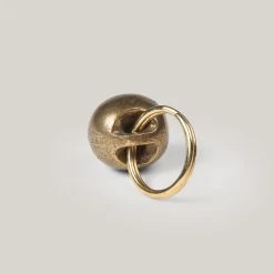Alternative view of TENDER CO. LOST WAX CAST BRASS BALL KEYCHAIN