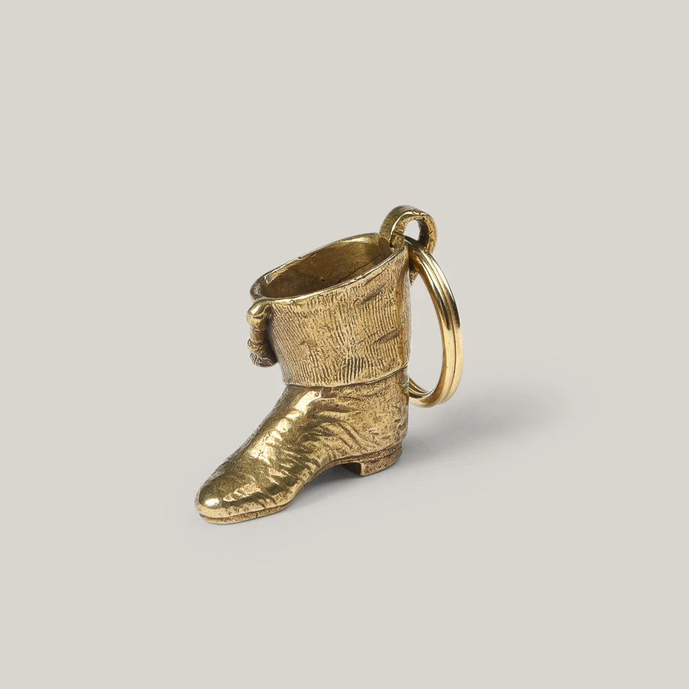 TENDER CO. LOST WAX CAST BRASS ELEPHANT'S BOOT KEYCHAIN 3 TENDER CO. LOST WAX CAST BRASS ELEPHANT'S BOOT KEYCHAIN