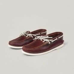 USED YUKETEN BOAT SHOE - COGNAC