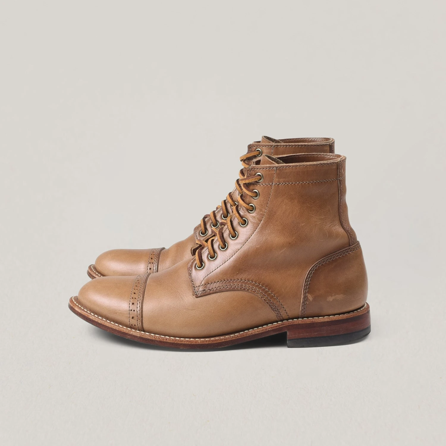 USED OAK STREET BOOTMAKERS CAP-TOE TRENCH BOOT - NATURAL CHROMEXCEL 4 USED OAK STREET BOOTMAKERS CAP-TOE TRENCH BOOT - NATURAL CHROMEXCEL - Image 2