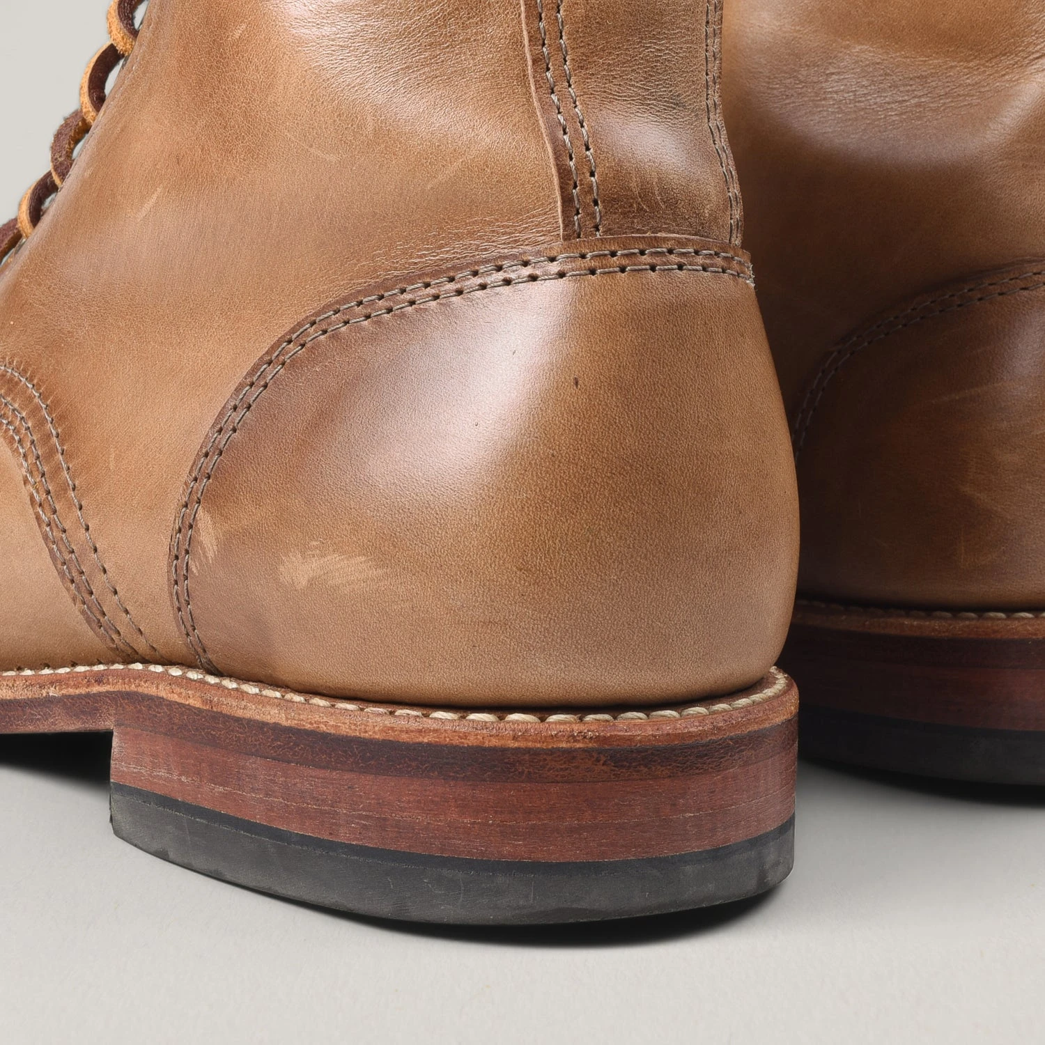 USED OAK STREET BOOTMAKERS CAP-TOE TRENCH BOOT - NATURAL CHROMEXCEL 6 USED OAK STREET BOOTMAKERS CAP-TOE TRENCH BOOT - NATURAL CHROMEXCEL - Image 4