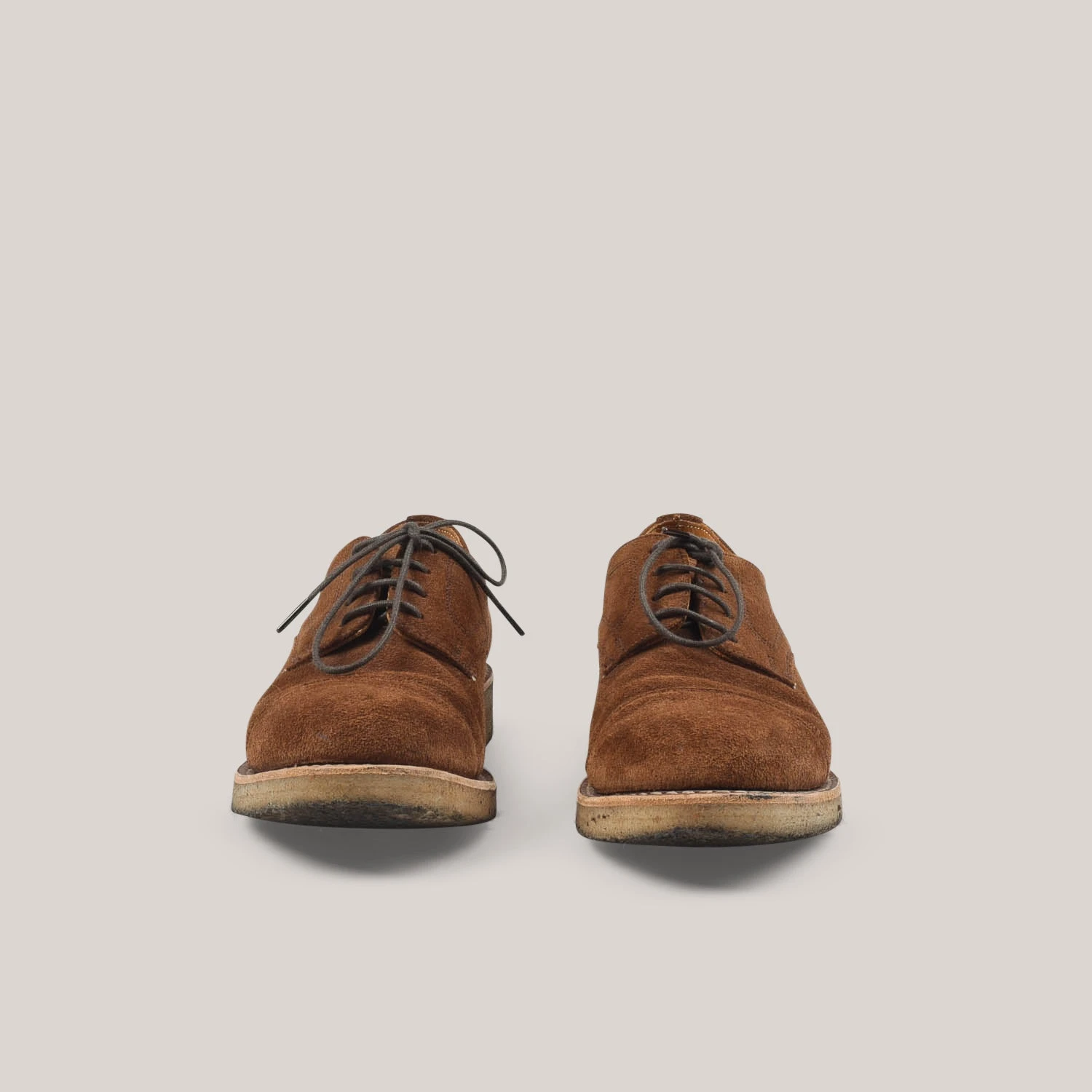 USED JOSPEH CHEANEY & SONS ELEANOR CAPPED DERBY - FOX SUEDE 4 USED JOSPEH CHEANEY & SONS ELEANOR CAPPED DERBY - FOX SUEDE - Image 2