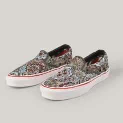 VANS VAULT X NIGEL CABOURN CLASSIC SLIP ON LX - CARPET GREEN MIX