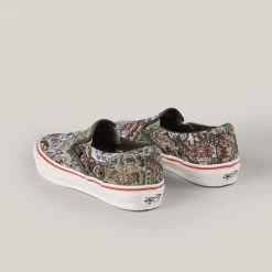 VANS VAULT X NIGEL CABOURN CLASSIC SLIP ON LX - CARPET GREEN MIX -BARBOUR shop VansVaultxNigelCabourn FW21 21 1024x1024@2x