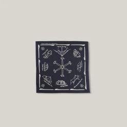 SNOW PEAK OG COTTON NOASOBI BANDANA - BLACK