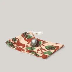 YUKETEN LEATHER RING W/ CONCHO - BROWN NEEDLEPOINT -BARBOUR shop YuketenAccessories 22 1024x1024@2x