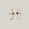 MEREWIF DILLON STUDS -BARBOUR shop merewif dillon studs black gold 1024x1024@2x