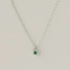 MEREWIF LONER NECKLACE - OPAL -BARBOUR shop merewif loner necklace emerald silver 0a635c4c 6e93 4556 91d9 4151f9a8dad8 1024x1024@2x