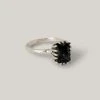 MEREWIF RAMONA RING STERLING SILVER - ONYX -BARBOUR shop merewif ramona ring black silver 1024x1024@2x